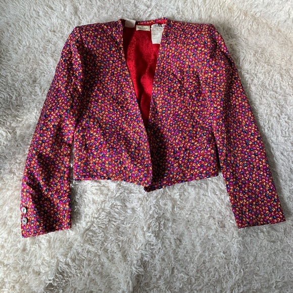 Valentino Vintage Silk Blazer - Picture 2 of 13